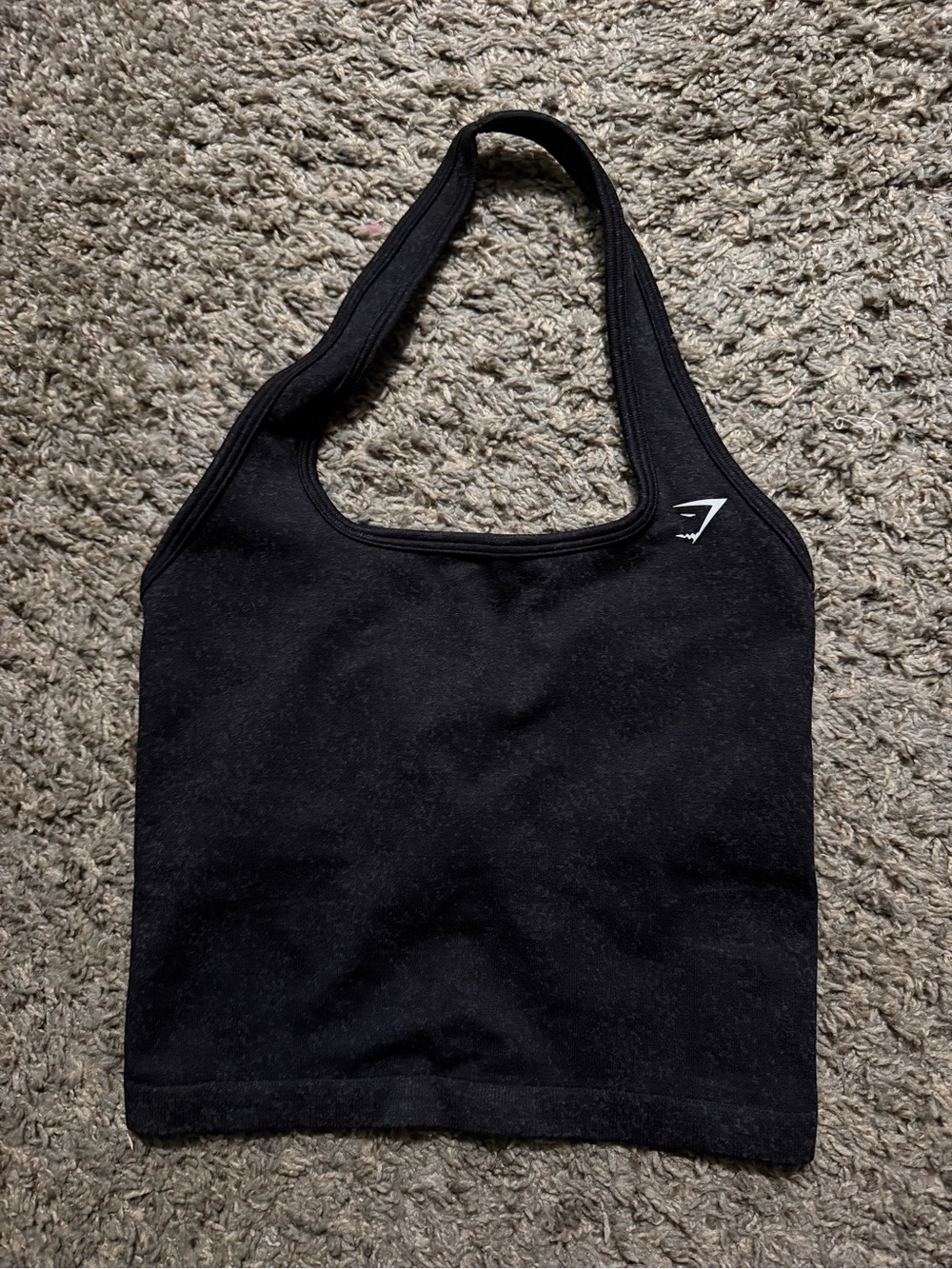 Gymshark Black Adapt Fleck Tank with Shelf - Picture 1 of 2
